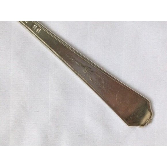 1847 ROGERS BROS INTL SILVERPLATE 7.5" DINNER FORK 1924 ANCESTRAL PATTERN  RARE - Picture 8 of 9